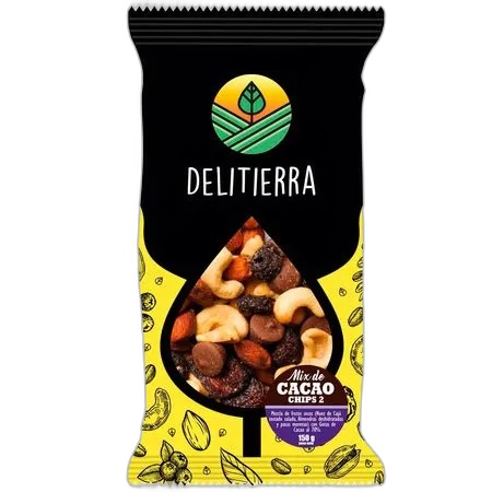 [7759834000139] Delitierra Mix Cacao Pasas 150 gr