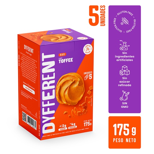[7757050000735] Dyfferent Barra Sabor Maní Toffe