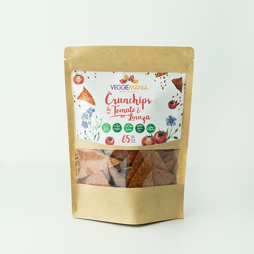 [7758826000119] VeggieMania Crunchips De Tomate & Linaza 65gr