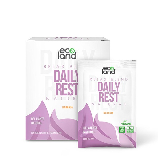 [0730792994293] Ecoland Daily Rest Naranja Caja 15 Sachets