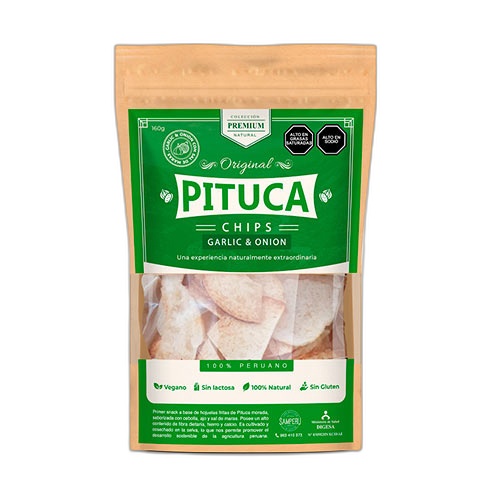 [734191393510] Pituca Chips Mini Garlic Onion 36 gr