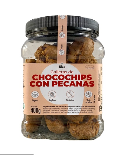 [0731299187164] Fika Galletas Doble Chocolate Pote GF 400 gr (copiar)
