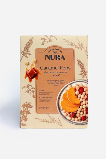 [7755675000147] Nura Cereal Caramel Pops 200 gr