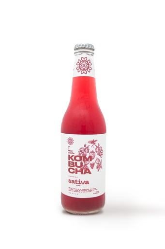 [7757603000014] Sativa Kombucha Red Levita 355 ml