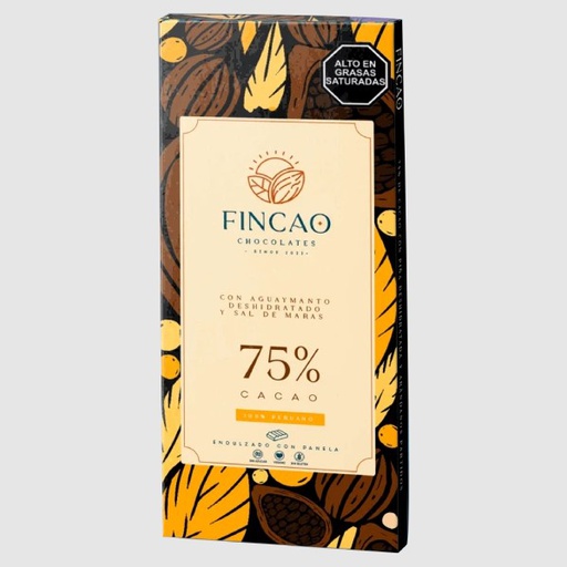 [756058842498] Fincao Chocolate 75% Con Aguaymanto Y Sal De Maras 50gr