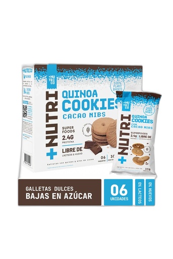 [760412891466] Nutri Co Galletas Cacao Nibs Caja 6 Und