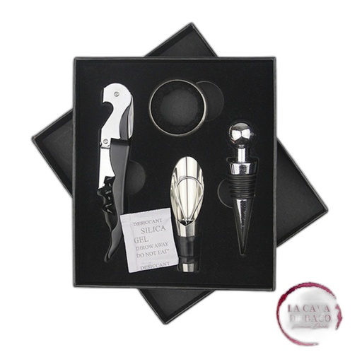 [2A0020] La Cava De Baco Set 4 Accesorios Para Vino