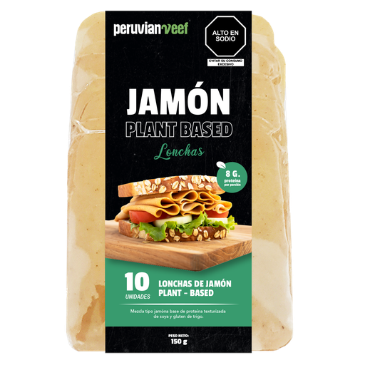 [7750431020063] Peruvian Veff Jamón Vegano en Lonchas 150gr