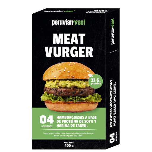[7750431020094] Peruvian Veef Meat Vurger 400 gr