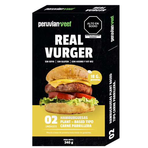 [7750431020018] Peruvian Veef Real Vurger 240 gr