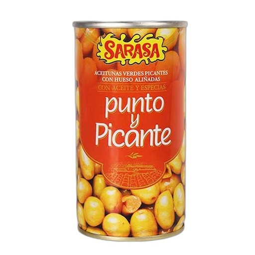 [8420403015517] Sarasa Aceitunas Punto y Picante 350 gr