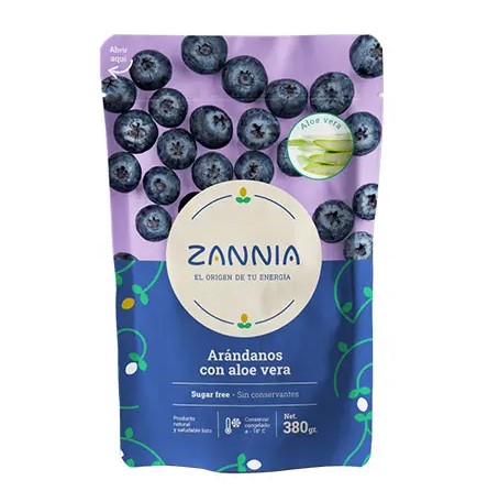 [7750028000027] Zannia Arándano Congelado con Aloe Vera 380 gr