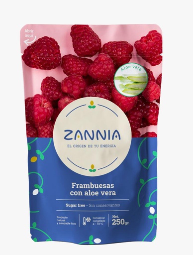 [7750028000041] Zannia Frambuesa Congelada con Aloe Vera gr