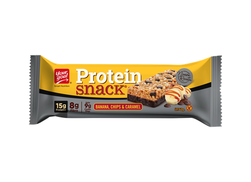 [7804609252524] Protein Snack Banana Chips & Caramel 42 gr