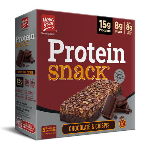 [7804609252302] Your Goal Protein Snack Chocolate & Crispis 5 Und
