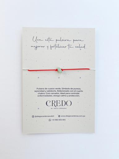 [451557] Credo Pulsera Cuarzo Verde 18gr