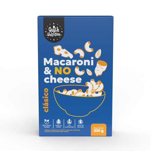 [781718737692] Quick Nutrition Macaroni & No Cheese Clásico 220 gr