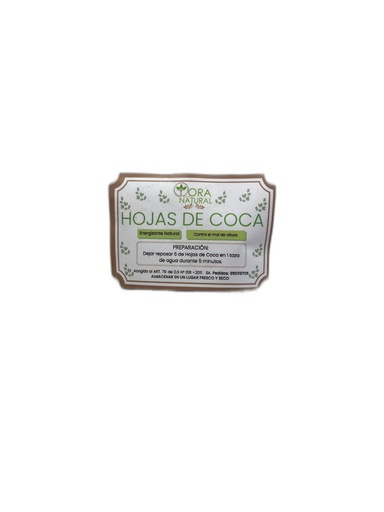 [5100300384] Qora Natural Hoja de Coca 30 gr