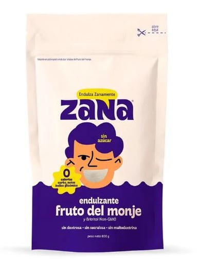 [7757128000469] Zana Endulzante Fruto del Monje 800 gr