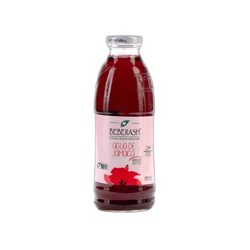 [7753028000721] Beberash Agua de Jamaica 480 ml