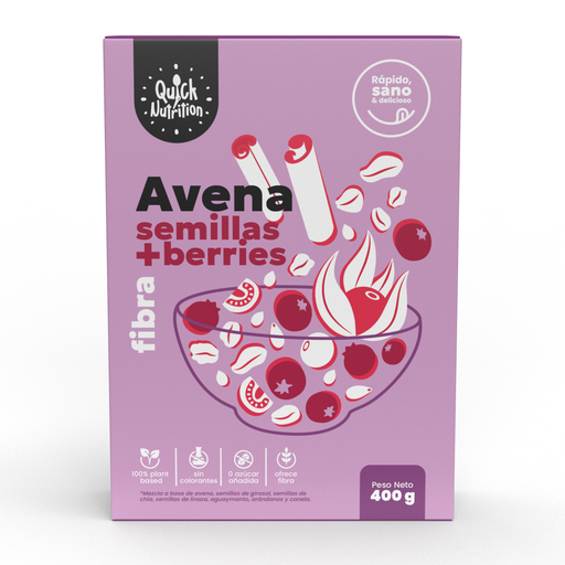 [737186969189] Quick Nutrition Avena Berries 400 gr