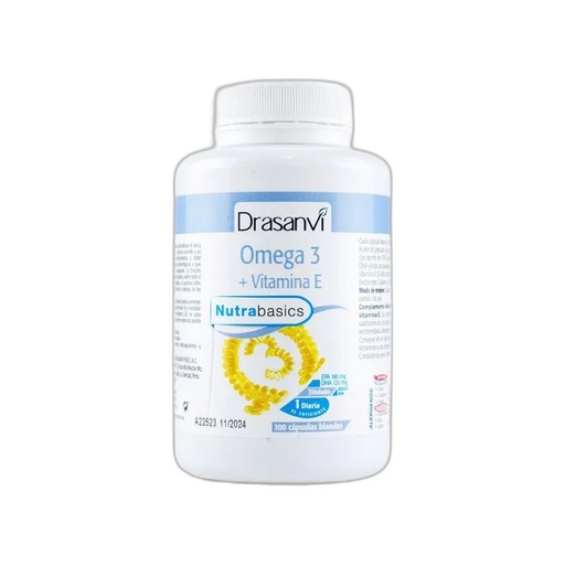 [8436601100993] Drasanvi Capsulas Omega 3 + Vitamina E 100 Und