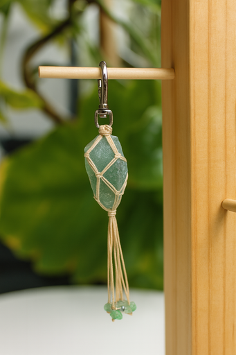 [7273636] Candra Llavero Amuleto Macrame