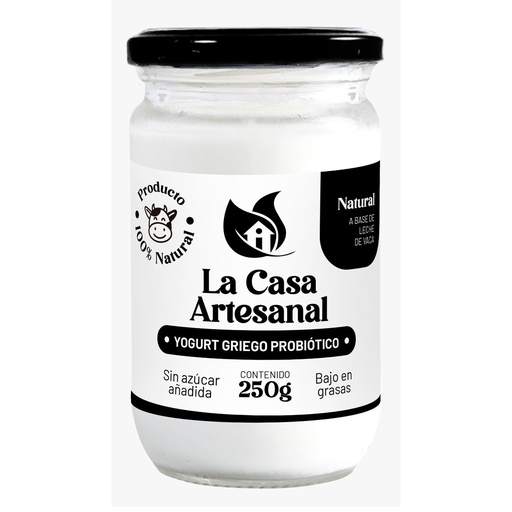 [7750478040123] La Casa Artesanal Yogurt Griego Natural 250 Gr