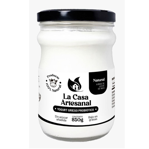 [7750478040130] La Casa Artesanal Yogurt Griego Natural 850 Gr