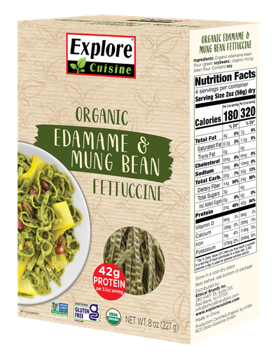 [854183006027] Explore Cuisine Edamame & Mung Bean Fettuccine 227 gr