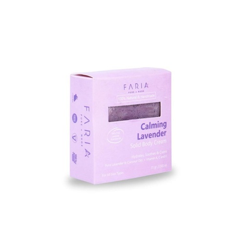 [736372858948] Faria Crema Solida Calming Lavender 75 gr