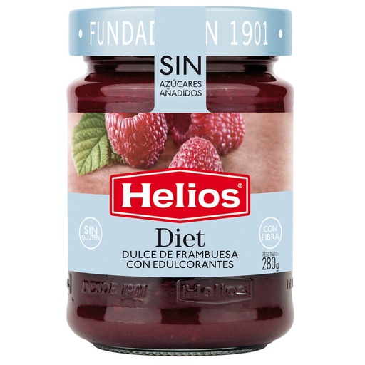 [8410095506219] Helios Mermelada Diet Frambuesa 280 gr