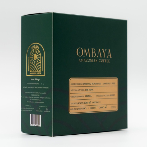 [798190256764] Ombaya Cafe Grano Entero 250 gr
