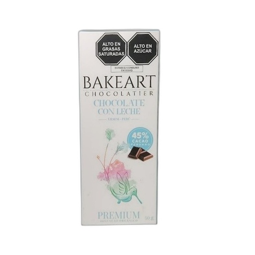 [7750453200139] Bakeart Chocolate Vraem Leche 45% 50 gr