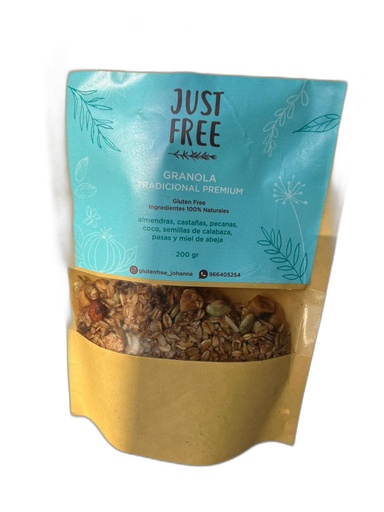 [7788990003] Just Free Granola Tradicional 300 gr