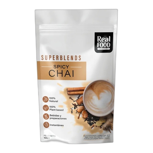 [799192179808] Real Food Mezcla Spicy Chai 100 gr