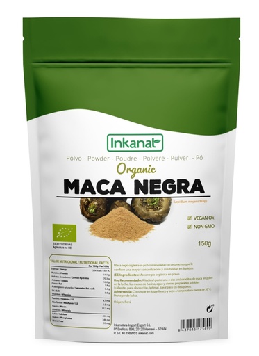 [8437015175690] Inkanat Maca Negra Polvo 150 gr