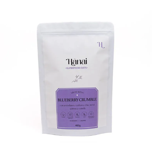 [7750502690058] Hanai Mix de Avena Blueberry Crumble 415gr