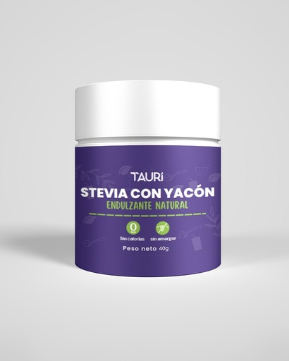 [891201378650] Tauri Superfoods Stevia con Yacon en Polvo 40gr