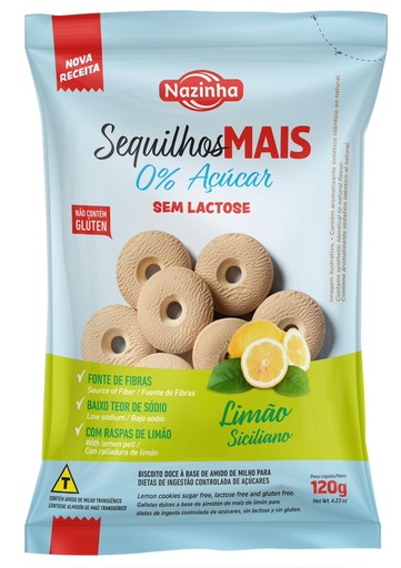 [7897042701384] Nazinha Galletas sabor Limon S/Azucar 120gr