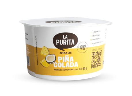 [0761862469502] La Purita Avena Go Piña Colada 45 gr