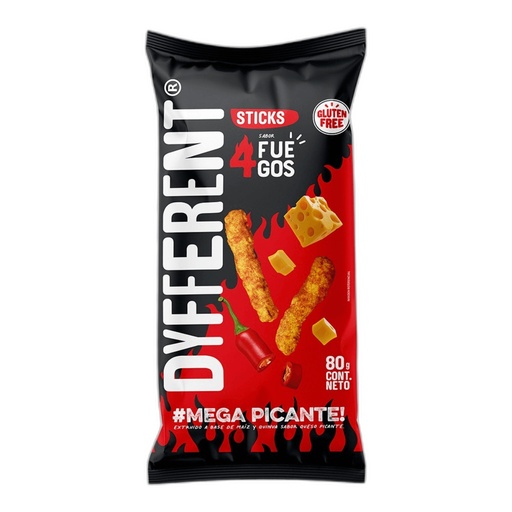 [7757050001299] Dyfferent Sticks Maiz 4 Fuegos 80 gr