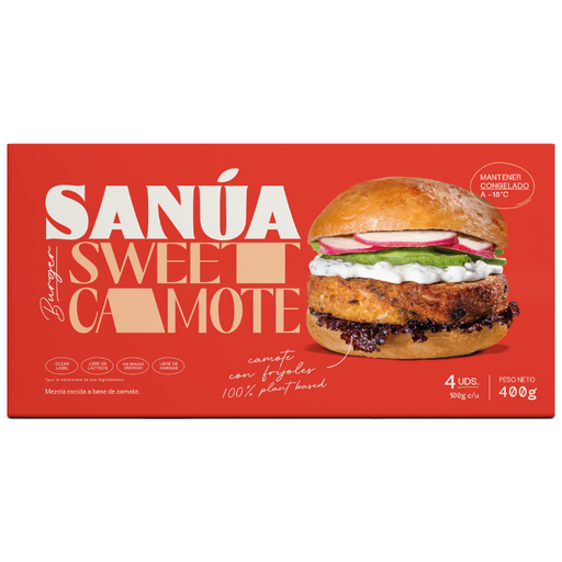 [7756905000494] Sanua Burger Camote 400 gr