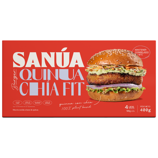 [7756905000463] Sanua Burger Quinua 400 gr