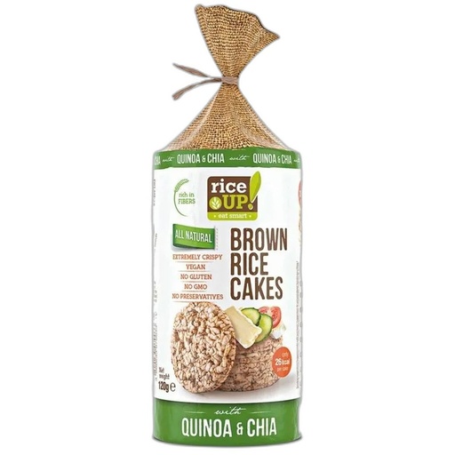 [3800233070033] Rice Up Galleta Arroz Chia & Quinoa 120 gr