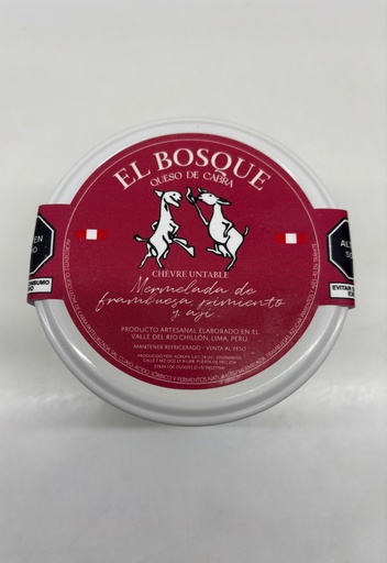 [4510294] El Bosque Queso de Cabra Untable Frambuesa 190 gr