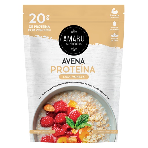 [7759699001678] Amaru Avena Proteina Vainilla 600 gr