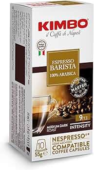 [8002200141790] Kimbo Capsulas Espresso Barista 100% Arabica 10 und 