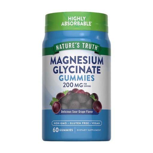 [840093122674] Nature's Truth Magnesium Glycinate 60 Gummies