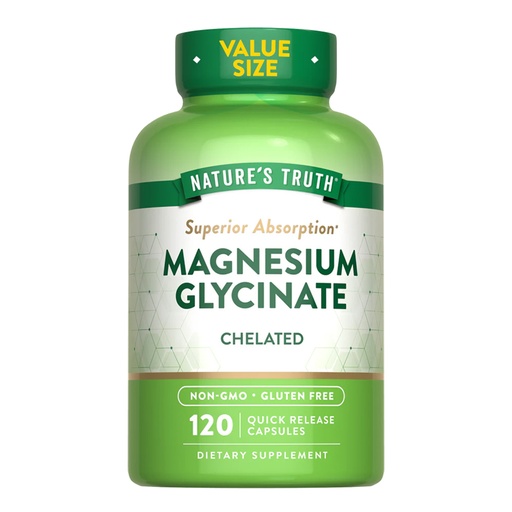 [840093123541] Nature's Truth Magnesium Glycinate 120 und